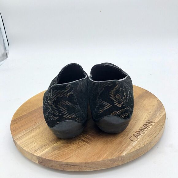 Dansko Olivia Loafers Shoe Womens EU 36 US 5.5-6 Black Gold Snake Print Flat - Picture 2 of 8